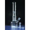 Double Bell Perc Beaker Base Glass Smoking Water Pipe (ES-GB-563)